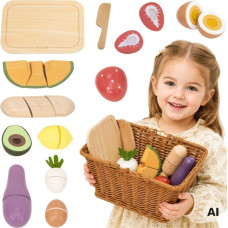 Viga PolarB Wooden Food Chopping Fruit Vegetable Kitchen Basket