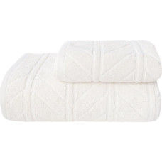RĘCZNIK RELIEF 70X140 KREMOWY BAW. 500G.