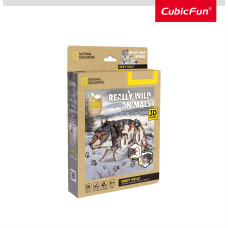 Cubic Fun CUBICFUN NG 3D dėlionė &bdquo;Pilkasis vilkas&ldquo;