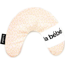 La Bebe ™ Mimi Nursing Cotton Pillow Art.3325 Dots Orange Atbalsta pakaviņš spilventiņš 19x46cm ceļojumiem