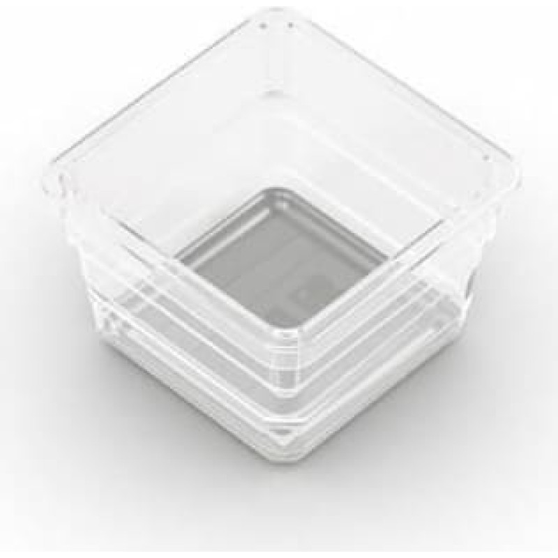 KIS Kastīte Sistemo Organizer 1 7.5 x 7.5 x 5 cm caurspīdīga/gaiši pelēka