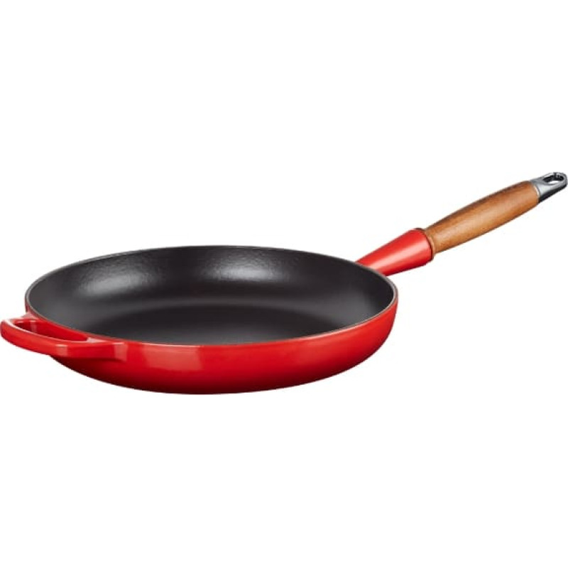Le Creuset Čuguna panna ar koka rokturi &Oslash;28cm sarkana
