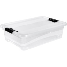 Keeeper Kaste ar vāku crystalbox Cornelia 59,5x39,5x17cm 28L caurspīdīga