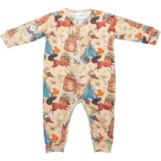 Baby In World BABY 01395 Pajac niemowlęcy dł rękaw Boho Boy 80/86