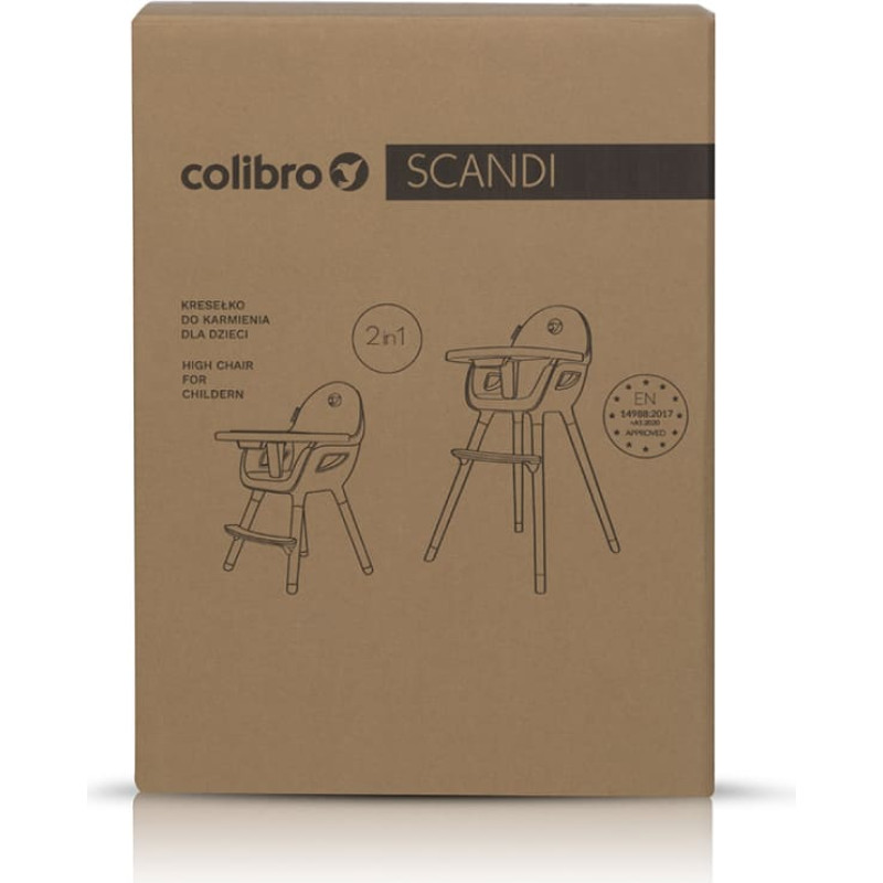 Colibro Krzesełko do karmienia SCANDI ALMOND