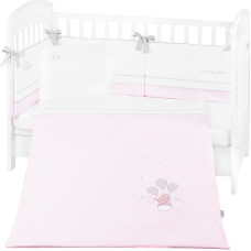 Bedding set with embroidery 6pcs 70/140 Dream Big Pink