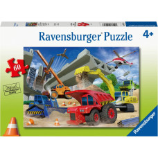 Ravensburger Puzzle Construction Trucks 60 Pc Puzzle 5182