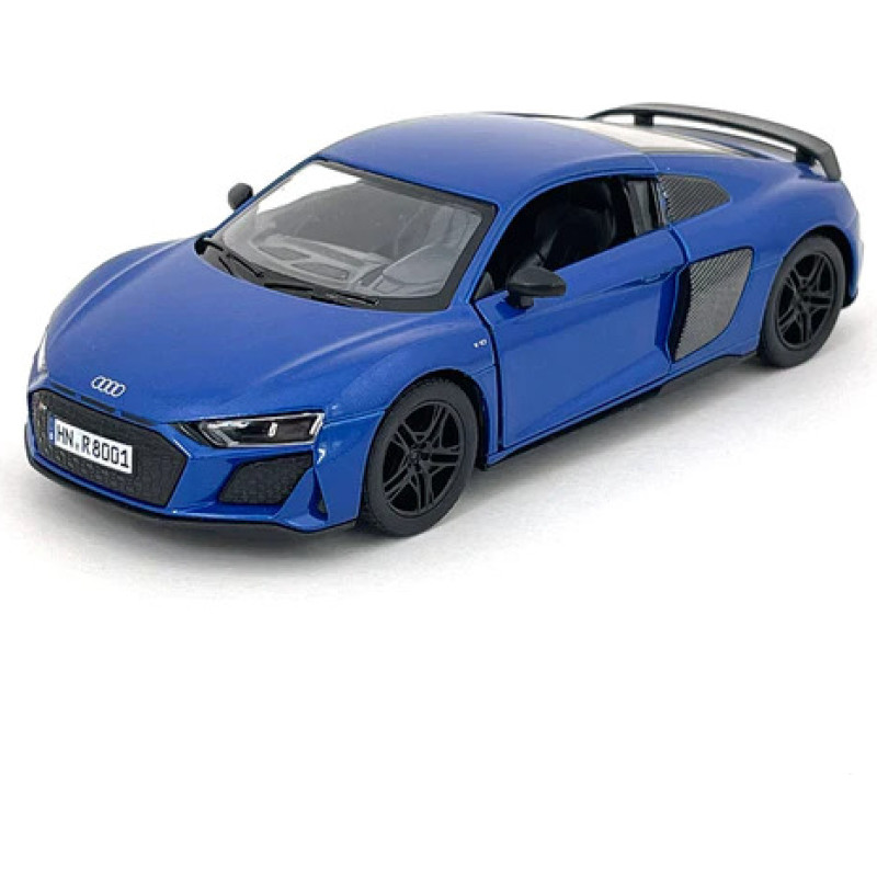 Kinsmart mänguauto, 2020 Audi R8 Coupé, sinine