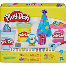 Hasbro Play Doh PLAY-DOH Šventinis rinkinys, 12 vnt