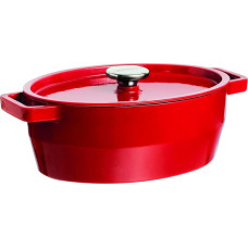 Pyrex Pott 4L PYREX ovaalne malm 29cm / punane