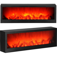 Springos Patareitoitega kaminavalgusti Springos CL0863, USB LED 60x10x19,5 cm, dekoratiivne valgustus, must