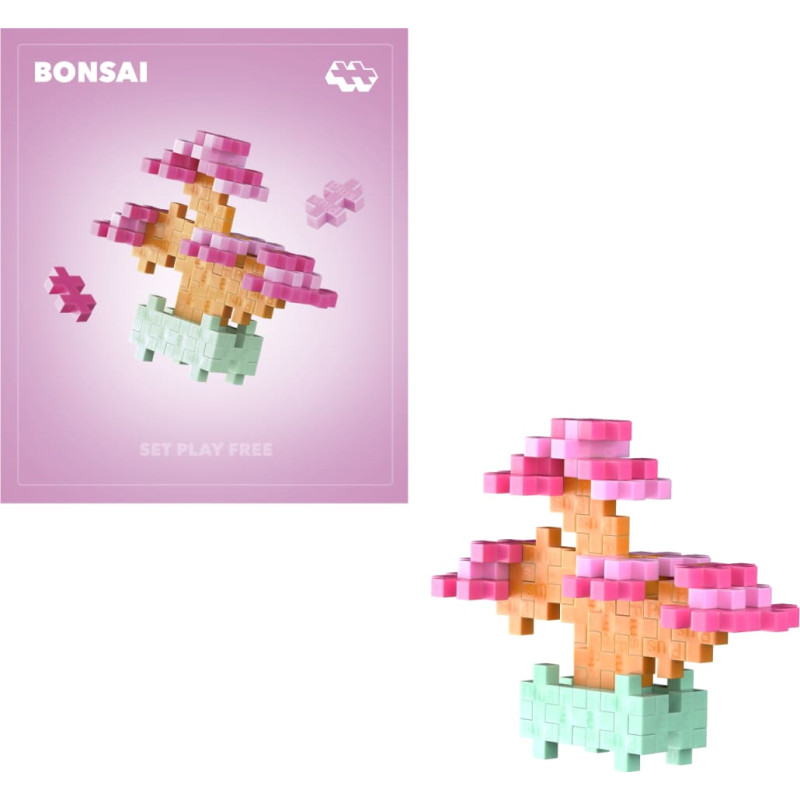 Plus Plus ehitusklotsid TAIMED - roosa bonsai
