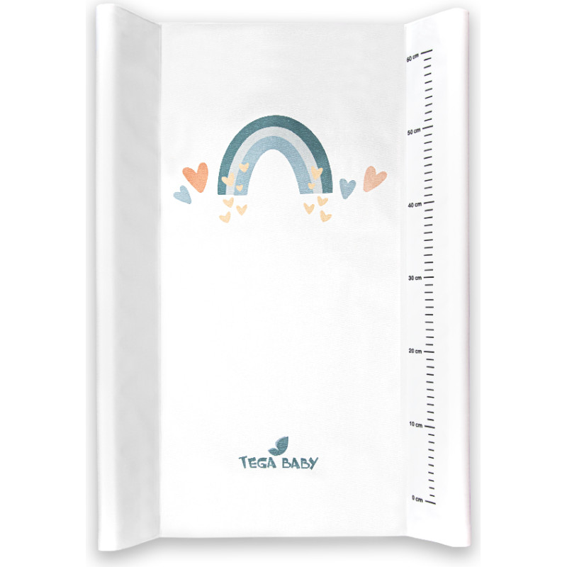 Tega ME-009-103-TĘCZA mähkimisalus „Meteo“, valge, vikerkaaremustriga