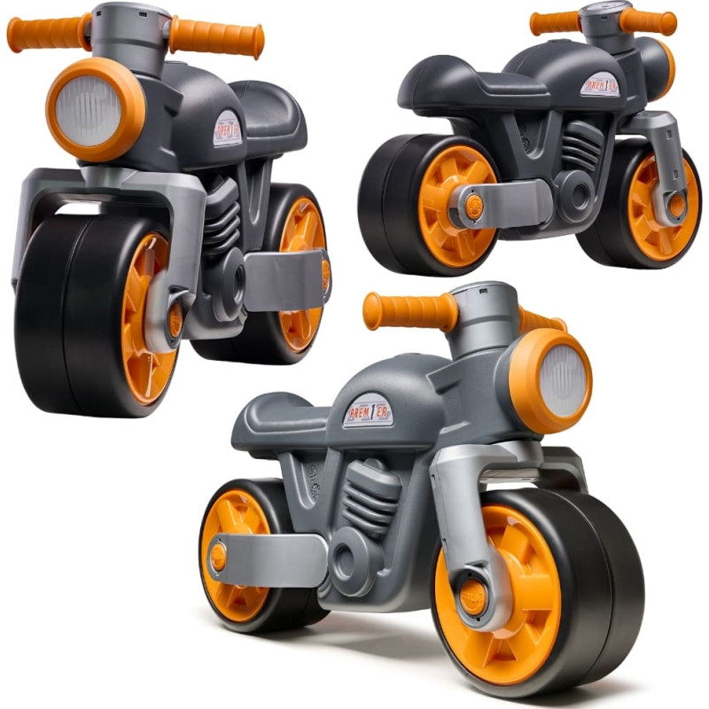 Falk lükatav jooksuratas – Prem1er Retro mootorratas, vaiksed rattad, must, alates 12 k.