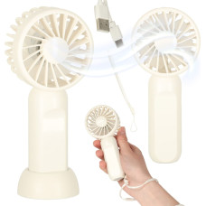 Mini lauaventilaator ja käeshoitav ventilaator – kaasaskantav, USB-laetav, 13,8 cm
