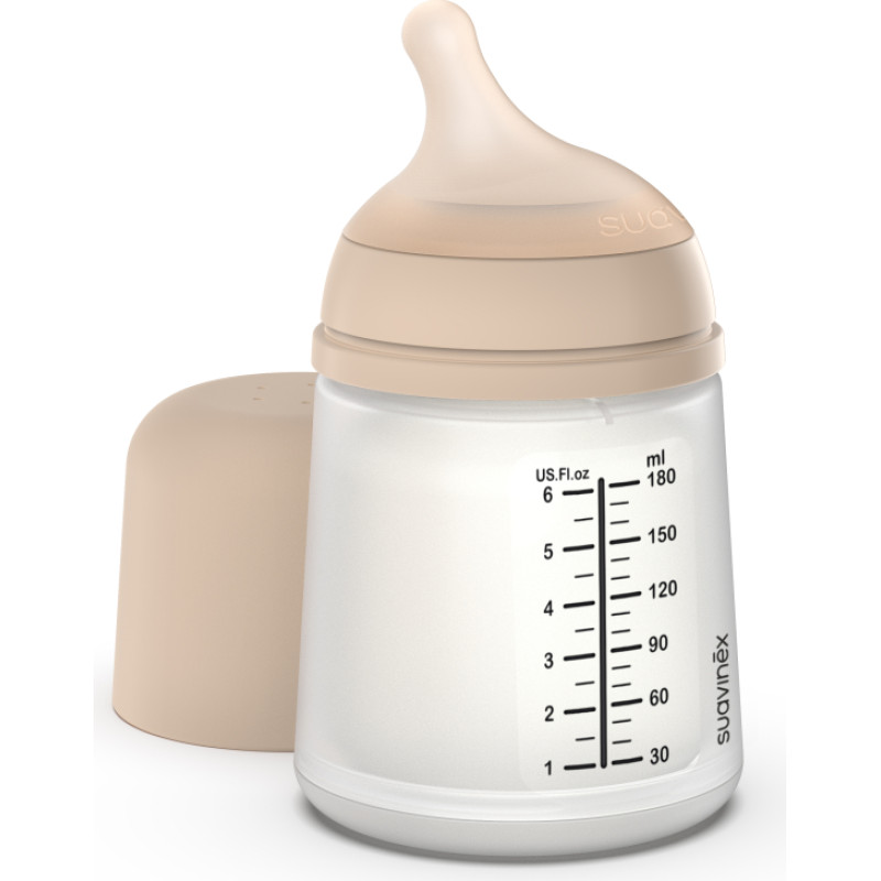 Suavinex Zero.zero barošanas pudele pret kolikām LIGHT 180 Ml - Slow Flow