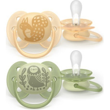 Philips Avent AVENT SCF091/46 Smoczek Ultra Soft  forest friends 6-18m wiewiórka / sowa