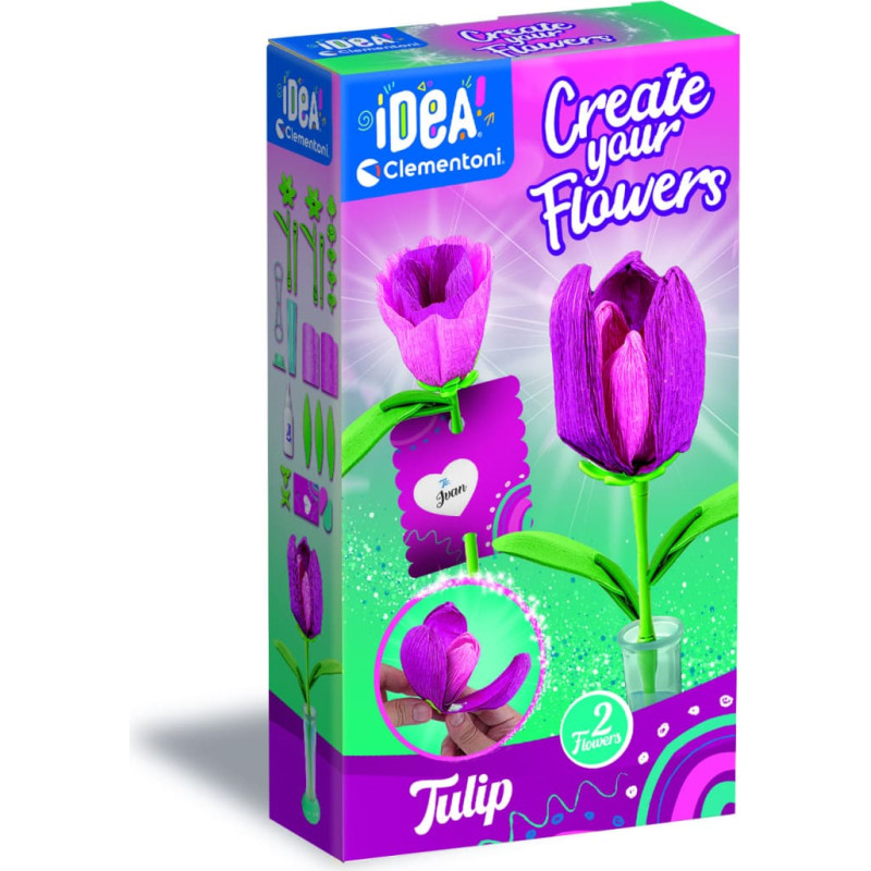 Clementoni IDEA ziedu veido&scaron;anas komplekts, Tulpe, 18878