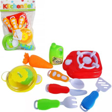 ZESTAW NACZYŃ Z KUCHENKĄ 10 ELEMENTÓW