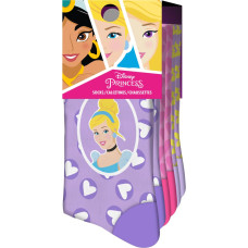 Kids Euroswan - Akcesoria Licencyjne PACK 3 SOCKS WITH HEADER PRINCESAS