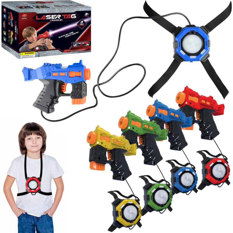 Laser Tag mängukomplekt – püstolid ja vestid