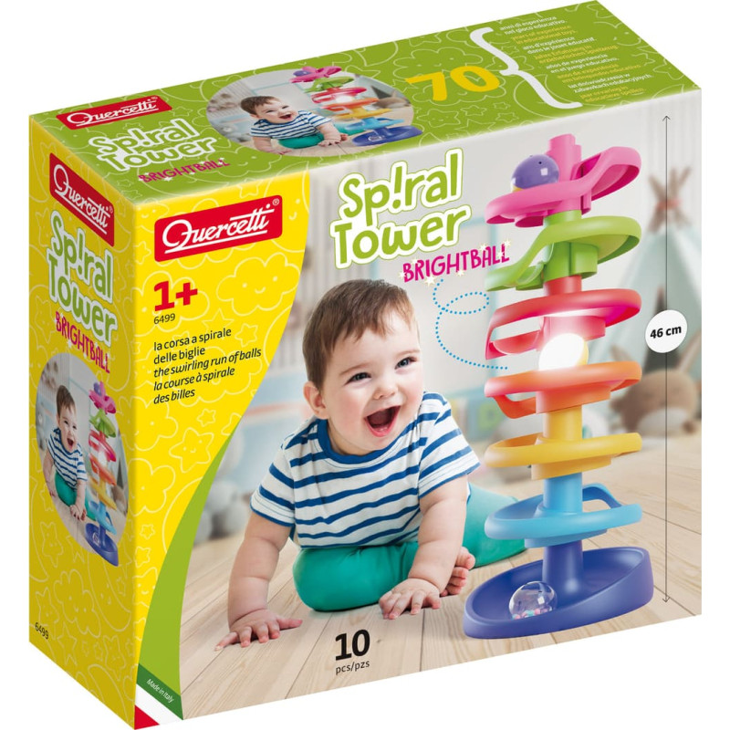 Quercetti Spiral Tower Brightball 1+ y