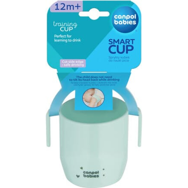 Canpol 74/060 nutikas avatud tass lastele joomise õppimiseks – türkiissinine