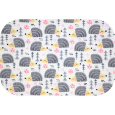 Ega Kids Diaper - 863 - FLANNEL PRINT - EGA - HEDGEHOG - GREY-size 70x80 cm