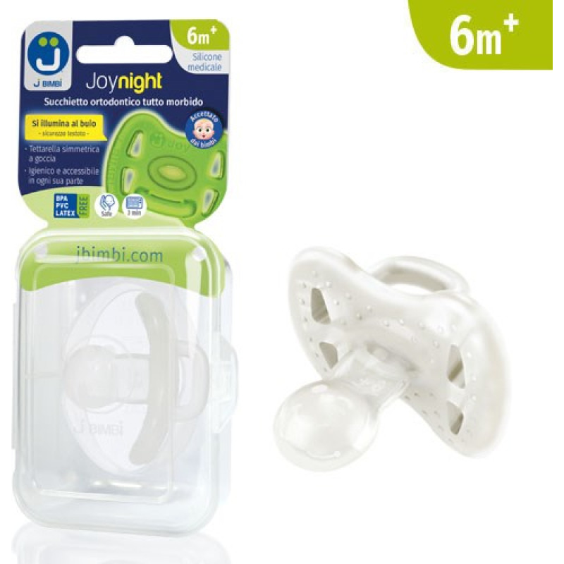 Glow in the dark pacifier Joy night 6m+