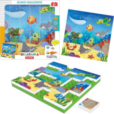 UKŁADANKA KLOCKI ZWIERZĘTA MORSKIE 36 EL