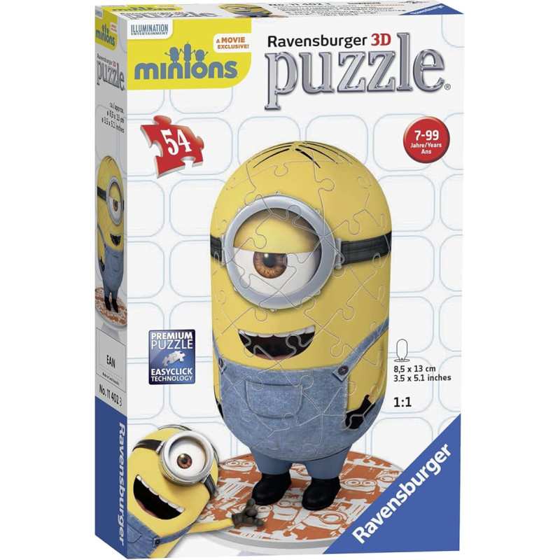 Ravensburger 3D Puzzle, 54 pcs, Minions