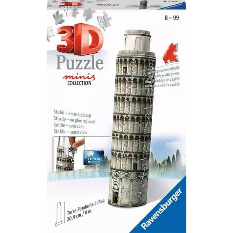 RAVENSBURGER 3D minihoonete pusle Pisa torn, 54tk, 11247