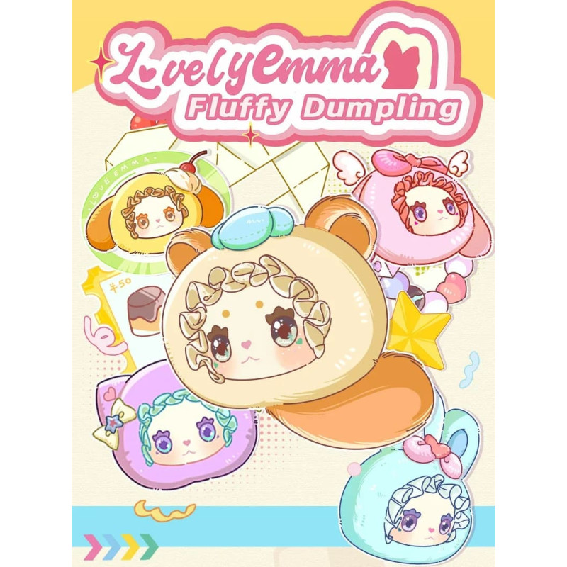 Lucky Emma LOVELY EMMA Pliu&scaron;inis raktų pakabukas-siurprizas - Fluffy Dumpling Series