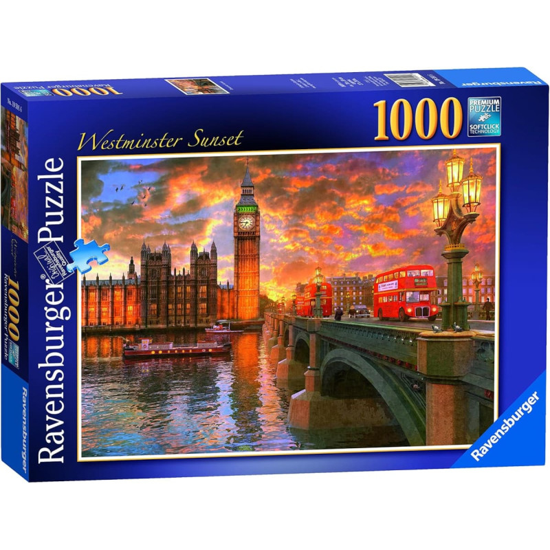 Ravensburger Puzzle 1000 Westminster Sunset