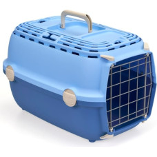 Stefanplast Transportē&scaron;anas būris Horizon 1 ar metāla durvīm 48x32x30cm gai&scaron;i zils/zils