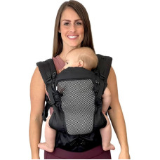 Bbl&uuml;v Chimparoo Ev&ouml;Air ergonomic and breathable baby carrier, 8 carrying positions, year-round use, 3&ndash;30 kg, black