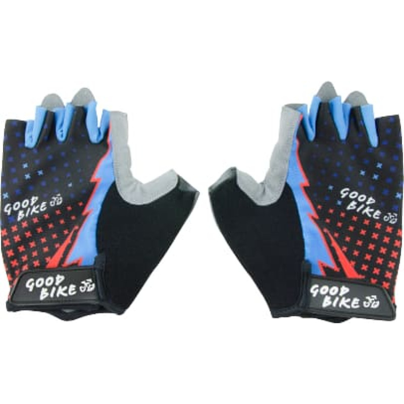 Bottari Bicycle gloves "STAR", adult, size: L, black/blue