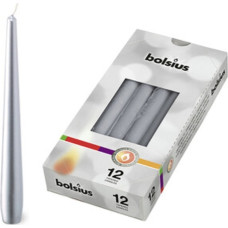 Bolsius Galda svece 1gab. 245/24mm sudraba