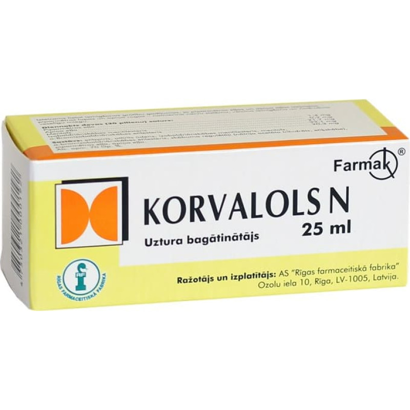 Rīgas Farm.f. Corvalolum N drops 25ml (RFF)