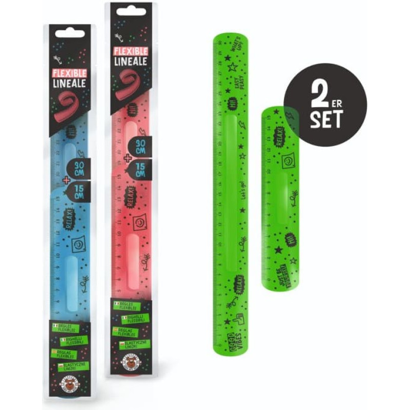Trendhaus For School Neon - Painduvad joonlauad (2 tk., 3 kujundust)