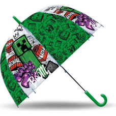 Kids Euroswan - Akcesoria Licencyjne TRANSPARENT BELL UMBRELLA 46CM MINECRAFT