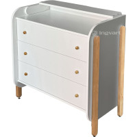 Ingvart Kumode ar Pārtinamo Galdiņu Nika White+Natural