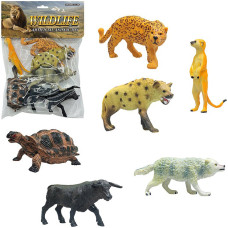 ZWIERZĘTA DZIKIE ZOO 6 SZTUK