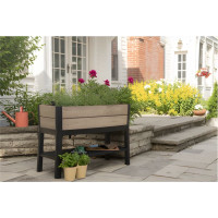 Keter Deco Elevated Garden Bed lillepott 48 L, pähklipruun