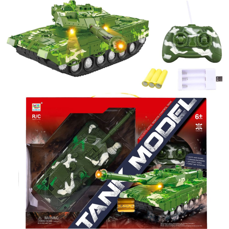 Puldiga juhitav tank valgusega