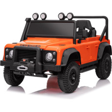 Bērnu elektromobilis Land Rover Defender HATIS, oranžā krāsā