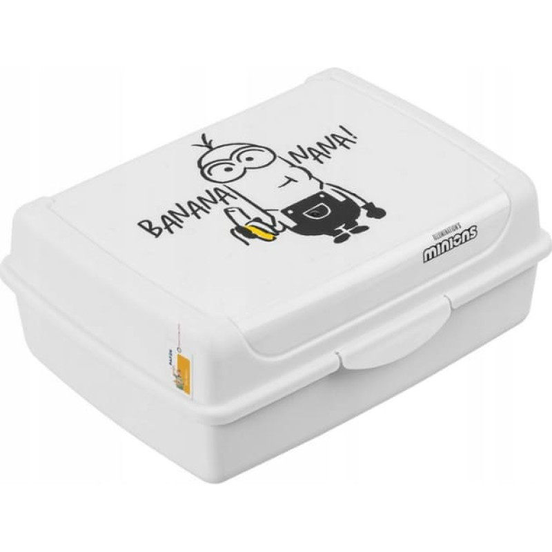 Keeeper Pārtikas uzglabā&scaron;anas trauks deco-click-box midi 1L Carla "Minions Banana" 17x13x7cm balta