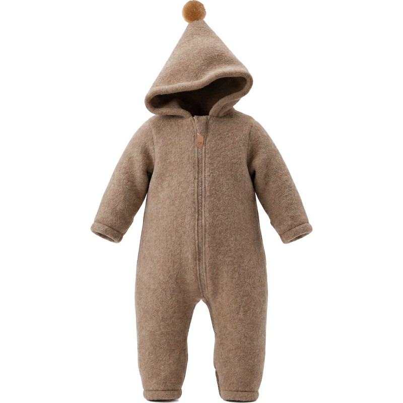 Wool romper suit Sierra 86/92 brown