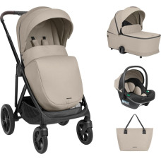 Stroller 3in1 with carrycot Chiara Beige 2027