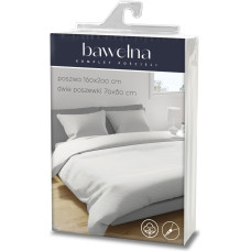 POŚCIEL KPL.FASHION 024 JEDNOBARWNA BIAŁY 160X200+2x70X80 BAW.LM.